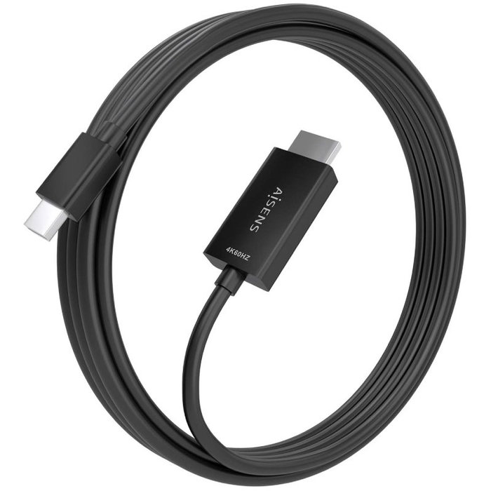 Aisens Cable Conversor Mini DisplayPort a HDMI 4K@60Hz 3m Negro A125-0889